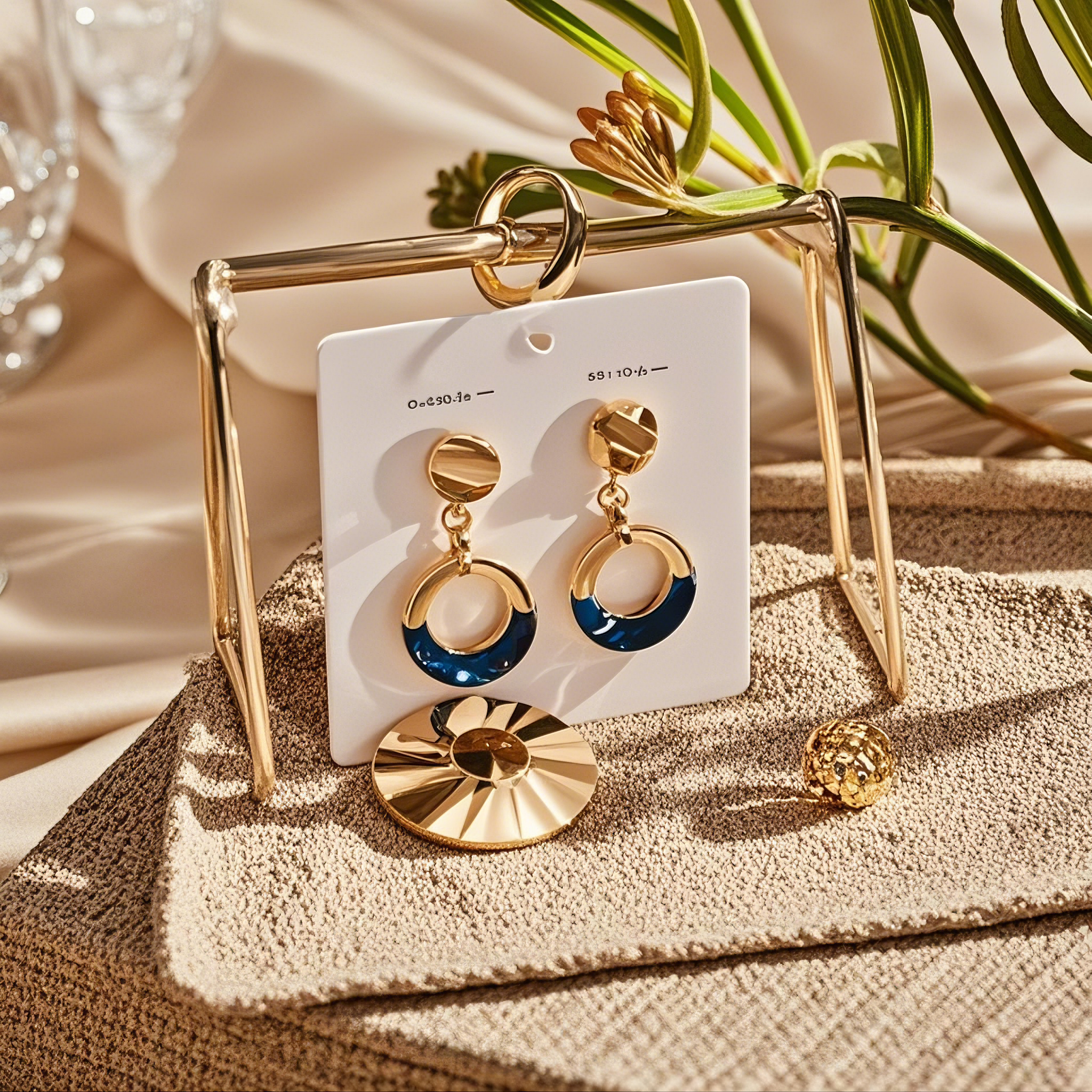 Earrings price tag display board